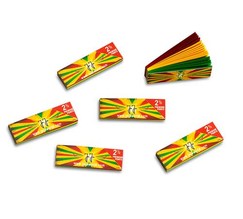 JaJa Filter Tip Rasta with Fold Line